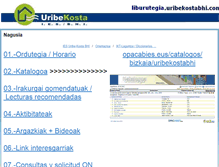 Tablet Screenshot of liburutegia.uribekostabhi.com